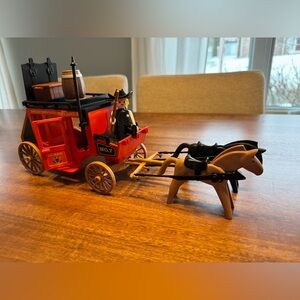 Rare - Vintage - Playmobil Wild West Stagecoach (1974)